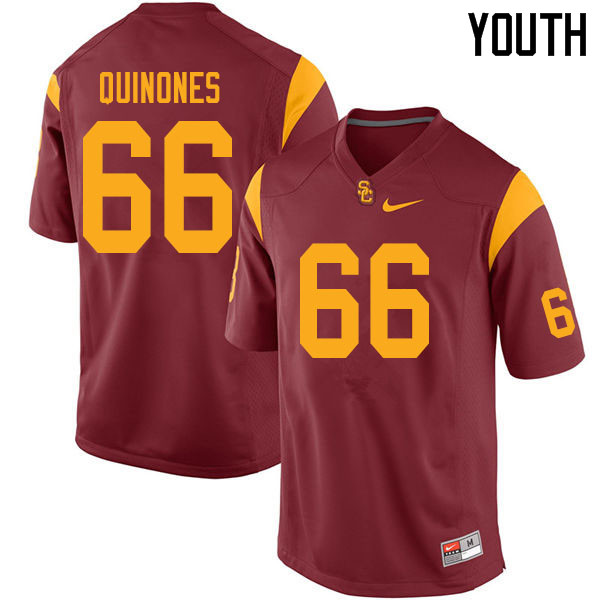Youth #66 Gino Quinones USC Trojans College Football Jerseys Sale-Cardinal